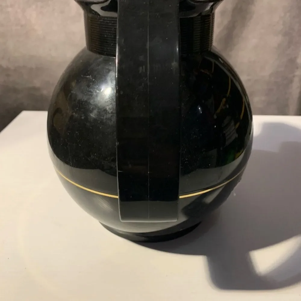 THERMOS Coffee Pot Model 360 Pitcher Carafe Black Vintage West Germany Food Serv
